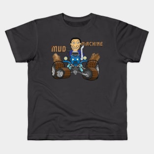 Blue Mud Machine 4x4 Offroad Truck Tractor Kids T-Shirt